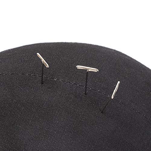 GEX 20"-24" Canvas Cork Wig Block Mannequin Head for Wig Making Drying Styling Display with Table C Clamp Stand Holder (Black 23")