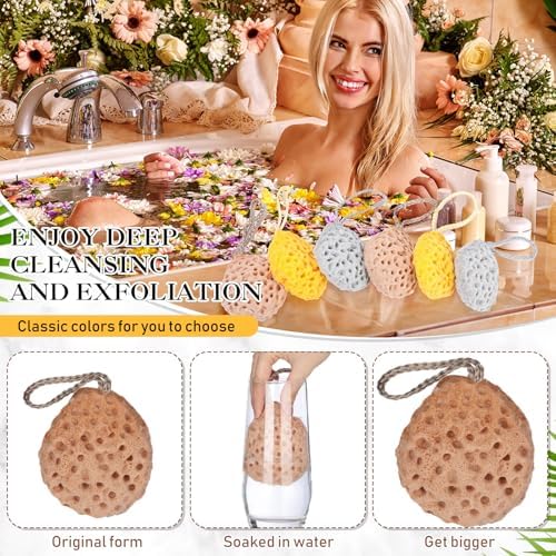 36 Pcs Bath Sponge Deep Cleansing Body Loofah Gentle and Deep Exfoliating Body Scrubber Bath Accessories Men Women Baby Sponge for Bathing Shower (Classic Color)