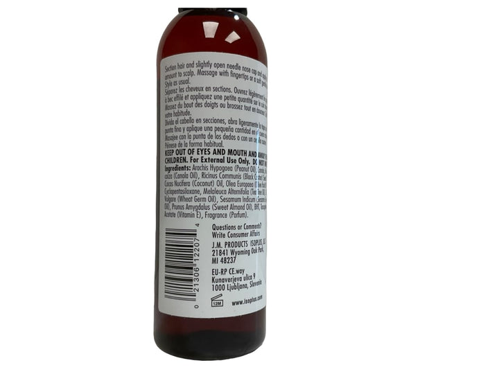 Isoplus Black Castor Oil & Coconut Oil Hair & Scalp Therapy Oil 4 oz