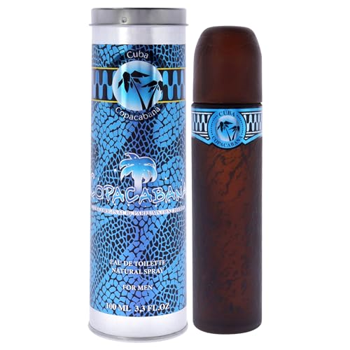 Cuba Brazil Copacabana Eau de Toilette Spray for Men, Brown, 3.3 Fl Oz