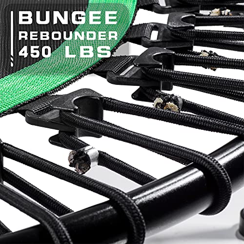 DARCHEN 450 lbs Mini Trampoline for Adults, Indoor Small Rebounder Exercise Trampoline for Workout Fitness for Quiet and Safely Cushioned Bounce, [40 Inch]