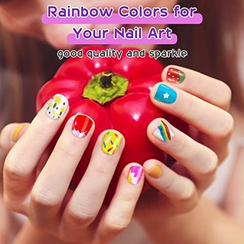 BATTOP Kids Nail Art Kit for Girls Ages 7-12 with Nail Dryer & 2 in 1 Water Based Nail Polish Pen & 3D Decoration & Sticker and Nail Flier - Idea Birthday Gifts for Girls 7 8 9 10 11 12