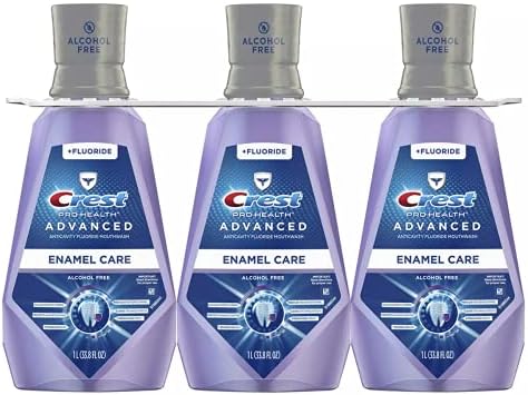 3 Pack -Crest Pro-Health Advanced with Extra Deep Clean Mouthwash, Clean Mint, 33.8 Fluid Ounce