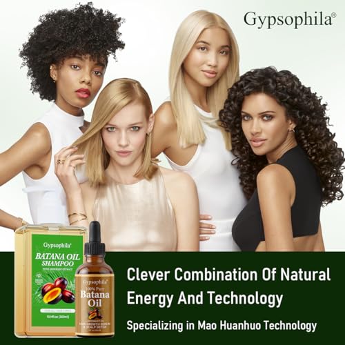 Batana Oil Hair Growth Bundle-100% Pure Natural Rosemary Oil and Hair Growth Shampoo-Natural Hair Treatment for Women & Men –Hair loss & Thicker, Healthier Hair