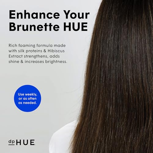 dpHUE Cool Brunette Shampoo - 8.5 oz - Blue Pigments Neutralize Unwanted Orange, Red & Brassy Tones - Color Safe - Paraben, SLS & SLES Sulfate Free - Leaping Bunny Certified