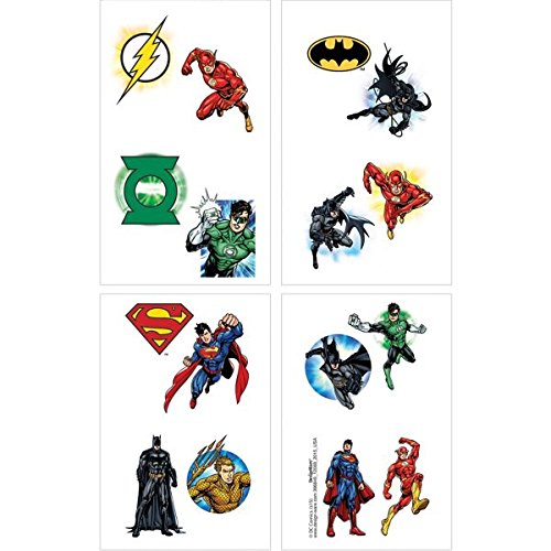 Justice League Tattoos, Party Favor