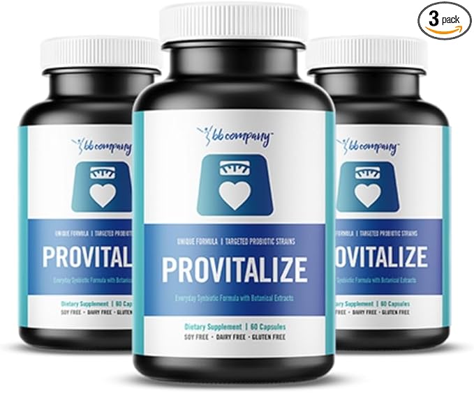 BB Company Provitalize | Womens Probiotic, Menopause | Joint Support, Sexy Midsection Curves, Digestive Health, Menopause Bloat | Turmeric Curcumin Moringa | Packaging Vary | 3 Pack