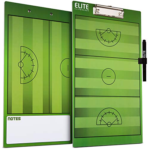 Elite Clipboards Dry Erase Coaches Clipboards | Basketball, Baseball, Soccer, Football, Hockey, Volleyball, Lacrosse (Women's Lacrosse)