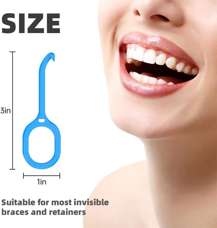 36PCS Individually Wrapped Clear Aligner Removal Tool for Invisible Removable Clear Braces Retainers, Dentures, Sanitary, Convenient, Enduring, Washable, and Recyclable (36pcs)