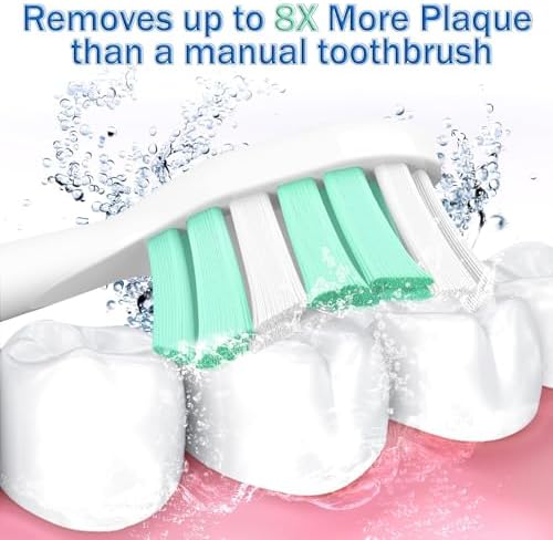 Aoremon Toothbrush Replacement Heads for Philips Sonicare Replacement Heads - Standard Toothbrush Head Compatible with Most Phillips Sonicare Click-on Electric Toothbrushes