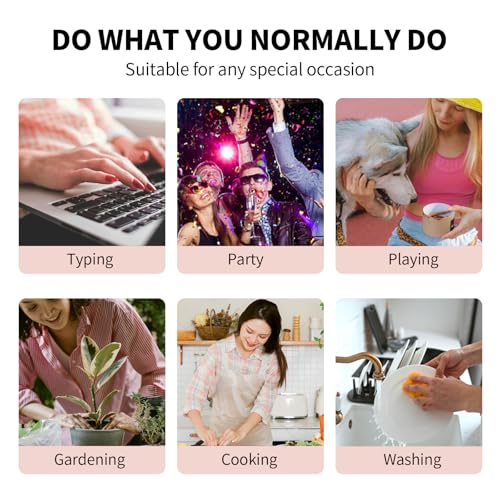 Soft Gel Hot Pink Press on Nails Short - Cat Eye Press on Nails Square for Women Gift, Natural Fit & Glossy Stick on Nails with Glue in 16 Sizes - 32 Reusable Fake Nails, Hot Pink