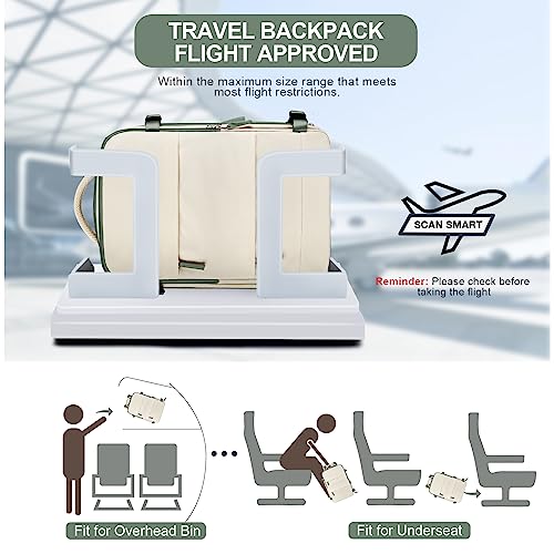 coofay Large Travel Backpack For Women Men Airline Approved Carry On Backpack Flight Approved Waterproof Sports Luggage Backpack Casual Daypack Hiking Backpack