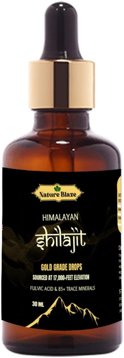 Organic Himalayan Shilajit Drops for Men & Women (30Ml / 1.0 Oz)