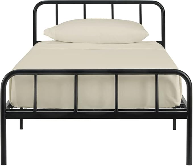 NON Sticky cotton 4 PC Cot Size Sheets Set 32x75,100% Fitted Cot Sheet- Perfect Narrow Twin/Rv Bunk/Camping Cot/Guest Bed Replacement,Sheets Cot Bunk Bed-Fits Upto 4-8'' Deep Mattress- Ivory Solid