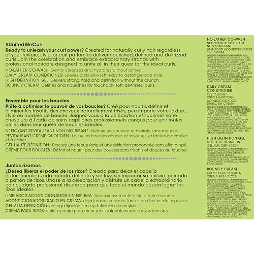 All About Curls Essential Moisture Starter Kit | 4-Piece Set | Cleanse, Condition, Moisturize, Define | All Curly Hair Types