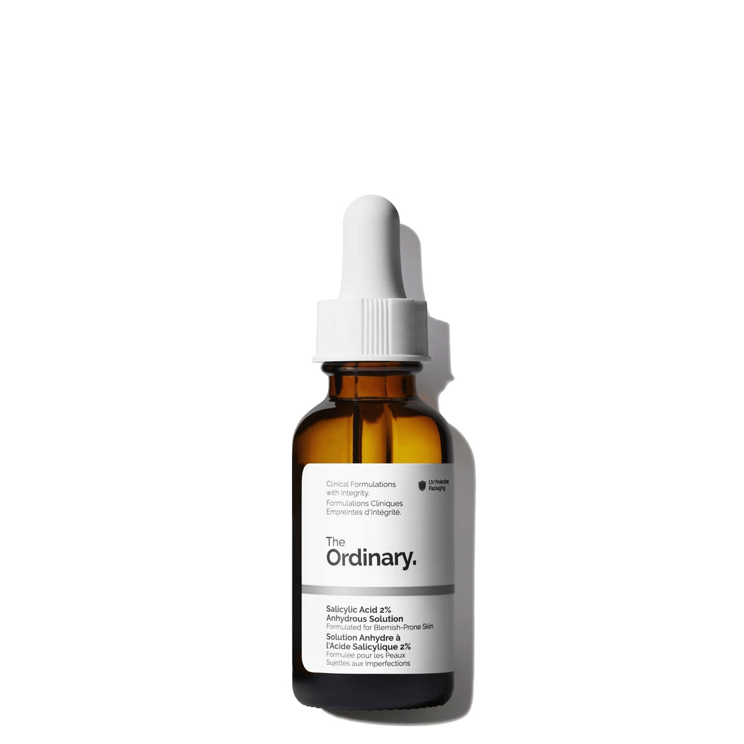 The Ordinary Salicylic Acid 2% Anhydrous Solution, Gentle Exfoliating Serum for Blemish-Prone Skin and Uneven Texture, 1 Fl Oz