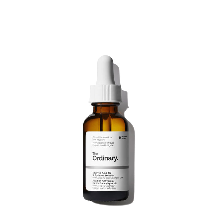 The Ordinary Salicylic Acid 2% Anhydrous Solution, Gentle Exfoliating Serum for Blemish-Prone Skin and Uneven Texture, 1 Fl Oz