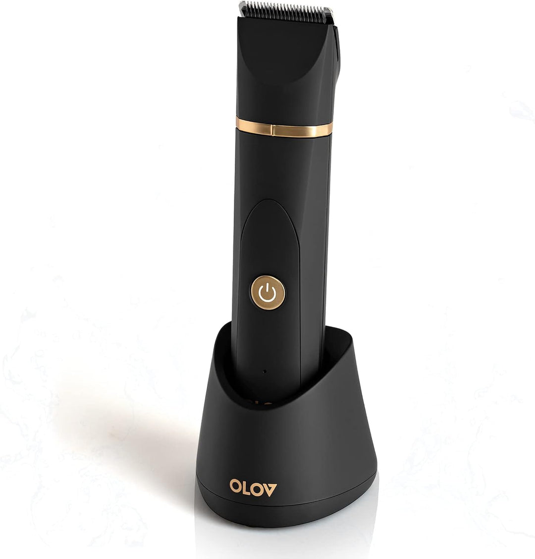 OLOV Waterproof Electric Body Hair Trimmer | Groin & Bikini Trimmer for Men & Women | USB Rechargeable