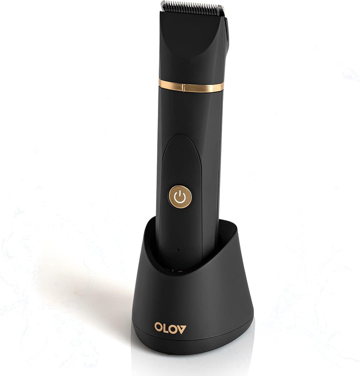 OLOV Waterproof Electric Body Hair Trimmer | Groin & Bikini Trimmer for Men & Women | USB Rechargeable