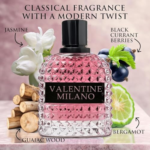 Valentine Milano Women's cologne 3.4 Fl. Oz. Eau de Parfum Natural Spray