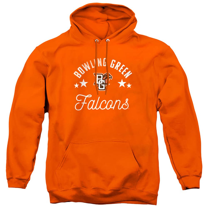 Bowling Green State University Official Falcons Unisex Adult Pull-Over Hoodie, Bowling Green State University, Orange, Large