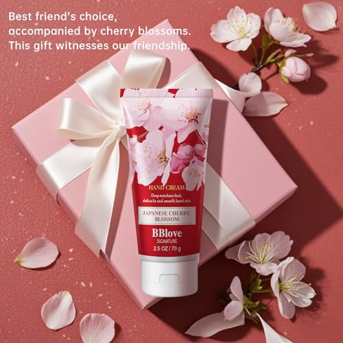 Hand Cream Moisturizing Luxury Set - 3PCS x 2.5oz Japanese Cherry Blossom Lotion. Nourishes Dry Hands, Travel-Sized