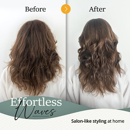 Belula Boar Bristle Round Brush for Blow Drying Set. Round Hair Brush With Large 2.7” Wooden Barrel. Hairbrush Ideal to Add Volume and Body. Free 3 x Hair Clips & Travel Bag.