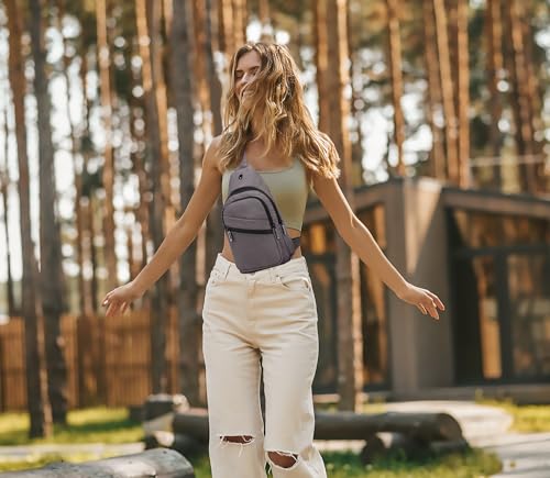 AOSTIHOT Crossbody Small Sling Backpack Sling Bag for Women Men, Chest Bag Daypack Crossbody for Travel Sport Running Hiking