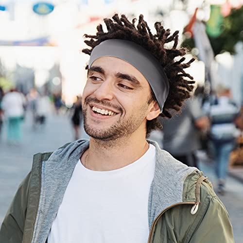 3 Pieces Satin Lined Dread Loc Cap Long Braid Cap Elastic Dreadlock Tube Sock for Full Cover Hair Stocking Night Sleep Bonnet (Gray, Blue, Black)