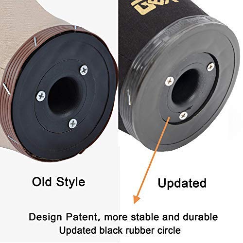 GEX 20"-24" Canvas Cork Wig Block Mannequin Head for Wig Making Drying Styling Display with Table C Clamp Stand Holder (Black 23")