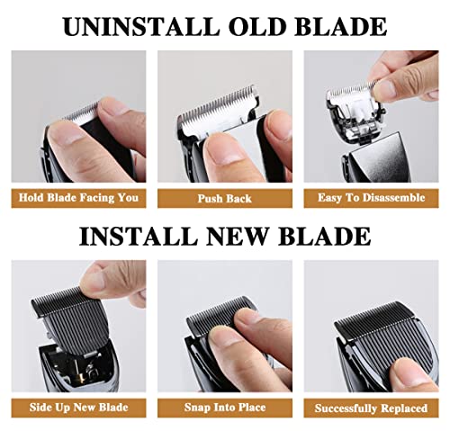 2 Pack Replacement Blade for Manscaped The Lawn Mower Electric Groin Hair Trimmer Blade, Hygienic Snap-In Replacement Blades Compatible with Manscaped Lawn Mower 4.0 3.0 2.0 Replaceable Blade, Black