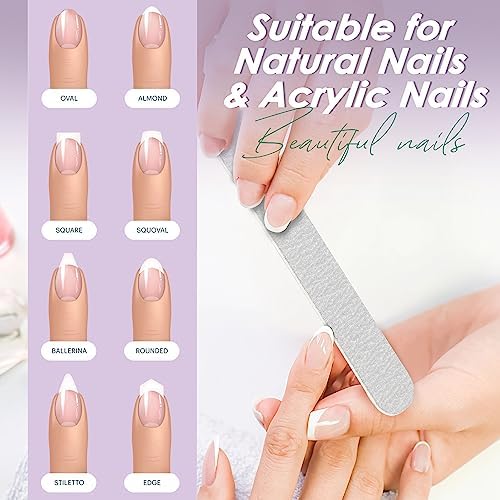 Professional Disposable Zebra Nail Files 100/180 Grit 5" Double Sided Emery Board Manicure Pedicure Tools 100Pcs