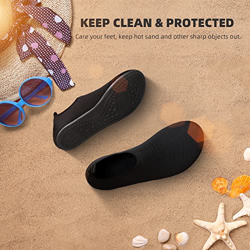 ATHMILE Water Shoes Women Men Barefoot Aqua Socks Quick-Dry for Beach Swim Pool Yoga Camping Cruise Surf Sport