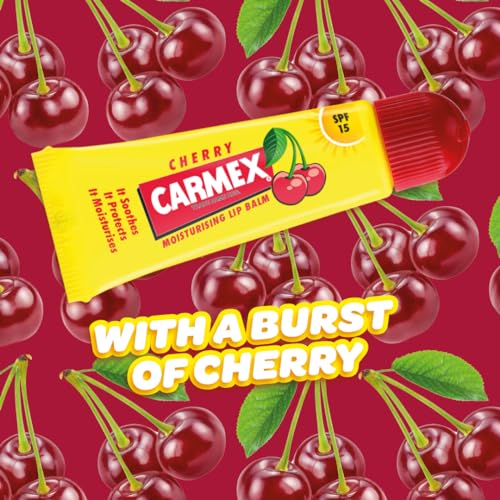 Carmex Cherry Flavour Lip Balm Tube - SPF15