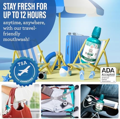 GuruNanda Shine Bright Stay Fresh – Dual Barrel Whitening & Breath Harmonizer Mouthwash & Neem Toothpaste for Long-Lasting Fresh Breath & Teeth Whitening