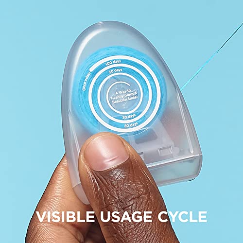 REACH POP Dental Floss, Mint, Plaque Remover for Teeth, Shred Resistant, Vegan Wax, Cruelty Free, Eco Friendly Packaging, Oral Care, PFAS Free, for Adults & Kids, 3 Pack, 54.6 yd