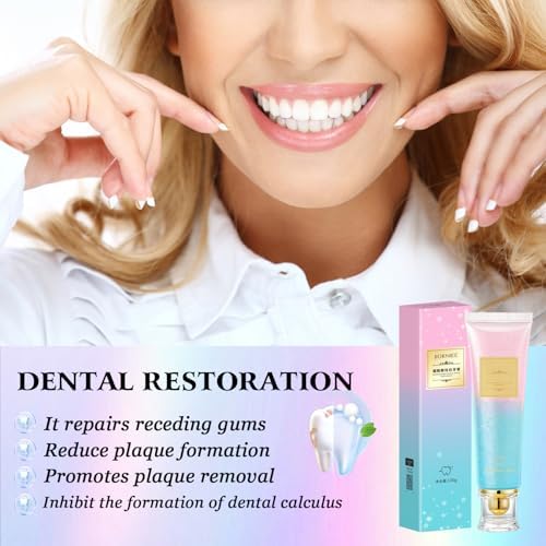2PCS Niacinamide Whitening Toothpaste, Nicotinamide Dazzling White Toothpastes, Protects Enamel, Fresh Breath, Remove Tooth Stains