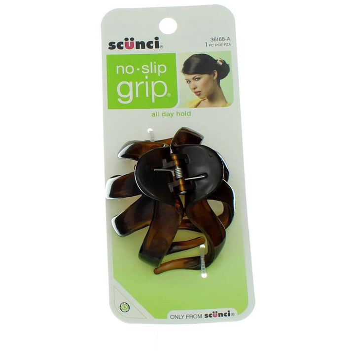 Scunci No Slip Grip Octopus Clip - Black or Brown