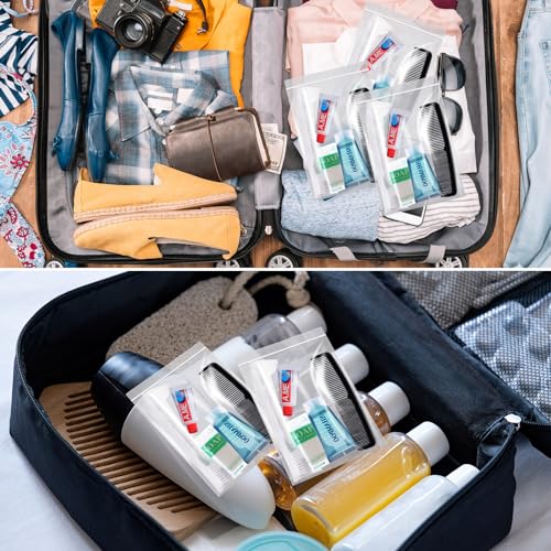 60 Pcs Basic Toiletry Set Homeless Hygiene Kits Homeless Care Package Supplies Travel Toiletry Bulk for Men Women Charity Reusable Supplies