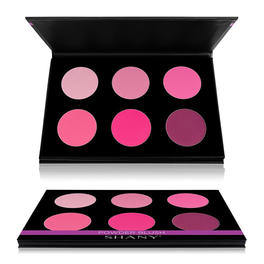 SHANY Shimmer & Matte Cool-Toned Blush Palette - Layer 5 - Refill for the 6 Layer Mini Masterpiece Collection Makeup Set