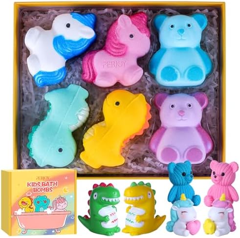 Bath Bombs for Kids, Organic Bubble Bath Kids Bath Bombs for Girls & Boys, Valentine Easter Christmas Basket Stuffers, Teen Girl Gifts Trendy Stuff, Party Favors