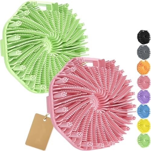 2Pcs Silicone Body Scrubber, Exfoliating Body Scrubber for Sensitive Skin, Silicone Scrubber Body, Silicones Body Brush for Showering