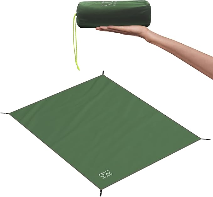 Gold Armour Tent Footprint, Camping Tarp Waterproof Ultralight - 84x60in | 84x84in | 84x96in | 82x106in | 120x108in | 120x120in | 120x144in Floor and Ground Tarps Gear Equipment (Army Green 84x84in)