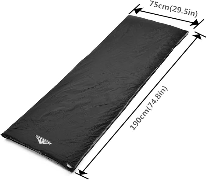 AGEMORE Ultralight Warm Weather Envelope Sleeping Bag, Lightweight Waterproof Compact Sleeping Bag, for Spring Summer & Fall, 75’’L X 30’’W Fit for Kids Teens Or Adults Outdoor Camping & Backpacking