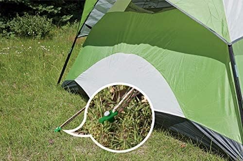 ABCCANOPY Tent Stakes 16" Camping Tent Stakes, 10pc-Pack (Green)