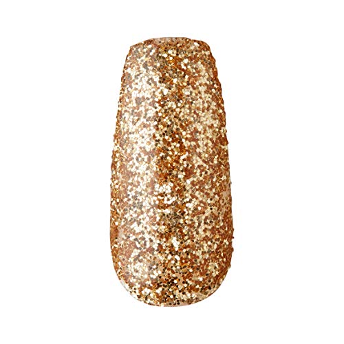 Gold Finger Full Cover Nails Gel Glam Ready to Wear Gel Manicure Long Nails