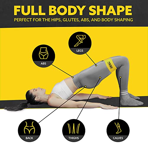 Fabric Resistance Bands Set for Workouts Black (X-Heavy Set of 5)