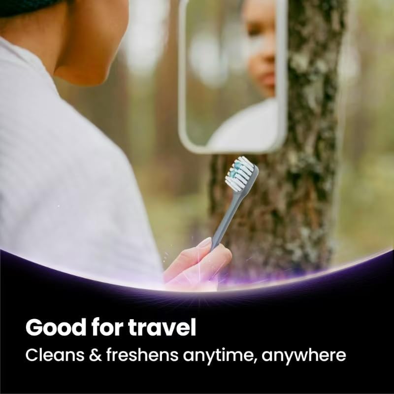 5 in 1 Disposable Toothbrushes with Toothpaste, Pre-Pasted Mint Toothpaste, 2 Mouthwash Beads, Floss, Pick, Tongue Scraper | Individually Wrapped Mini Toothbrush for On-The-Go Oral Care(24 Count)