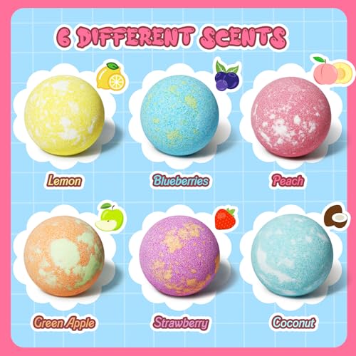 Unicorn Bath Bombs for Kids Girls with Bracelet Inside, sanyi Bubble Bath Toys Birthday Gifts for 4 5 6 7 8 Year Old Girl Daughter Granddaughter Niece