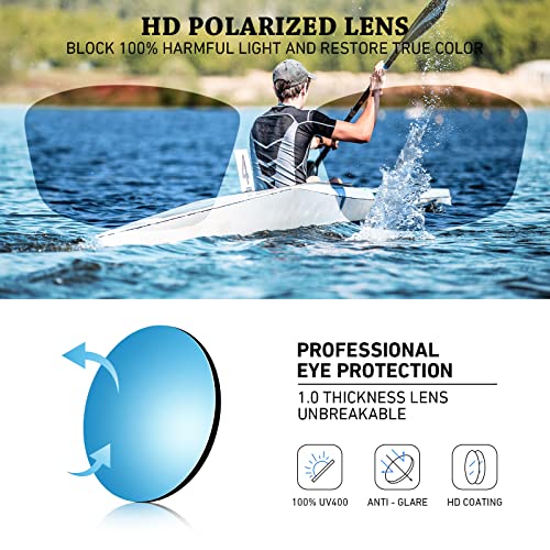 WEAROYO Polarized Sports Sunglasses for Men Women,Cycling Running Driving Fishing Trekking Sun Glasses 100% UV Protection